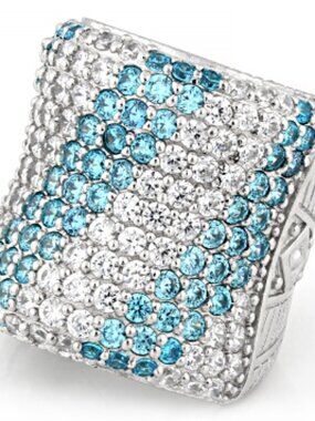 JUDITH RIPKA WOW WIDE BAND RING SIZE 8 NEW IN BOX